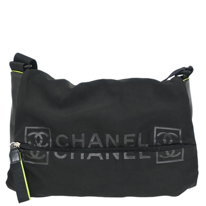 Chanel 2004-2005 Black Nylon Sport Line Shoulder Bag