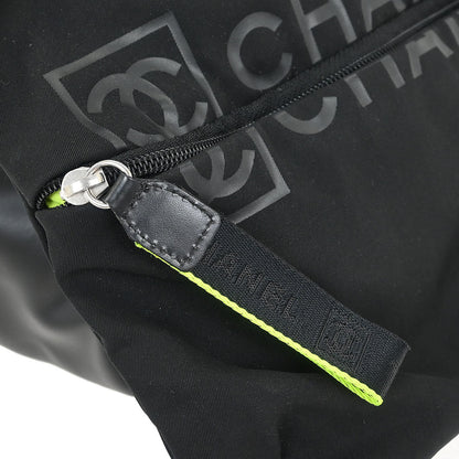 Chanel 2004-2005 Black Nylon Sport Line Shoulder Bag