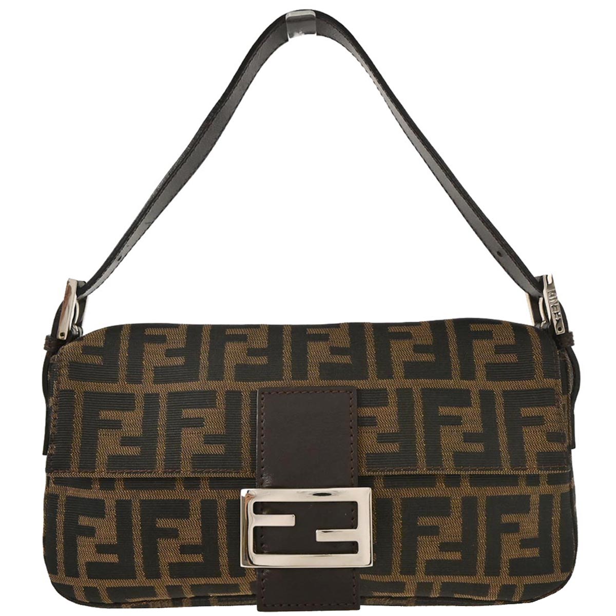 Fendi Brown Zucca Baguette Handbag
