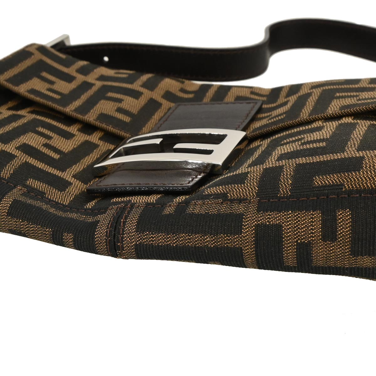 Fendi Brown Zucca Baguette Handbag