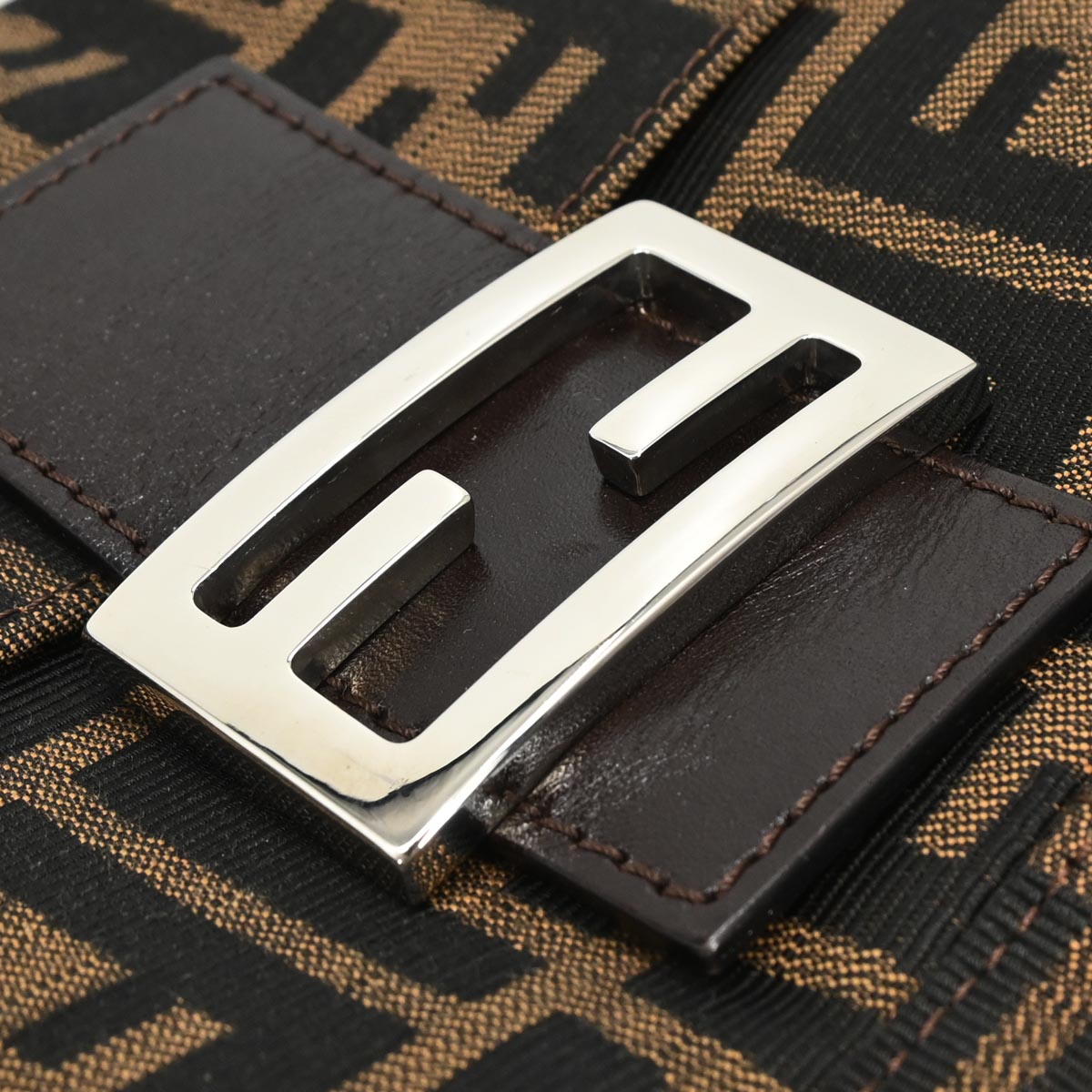 Fendi Brown Zucca Baguette Handbag