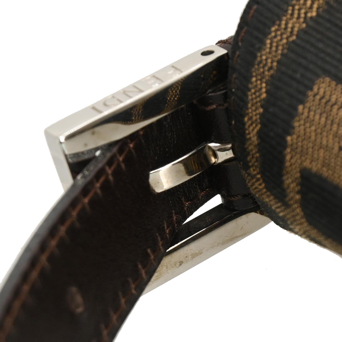 Fendi Brown Zucca Baguette Handbag