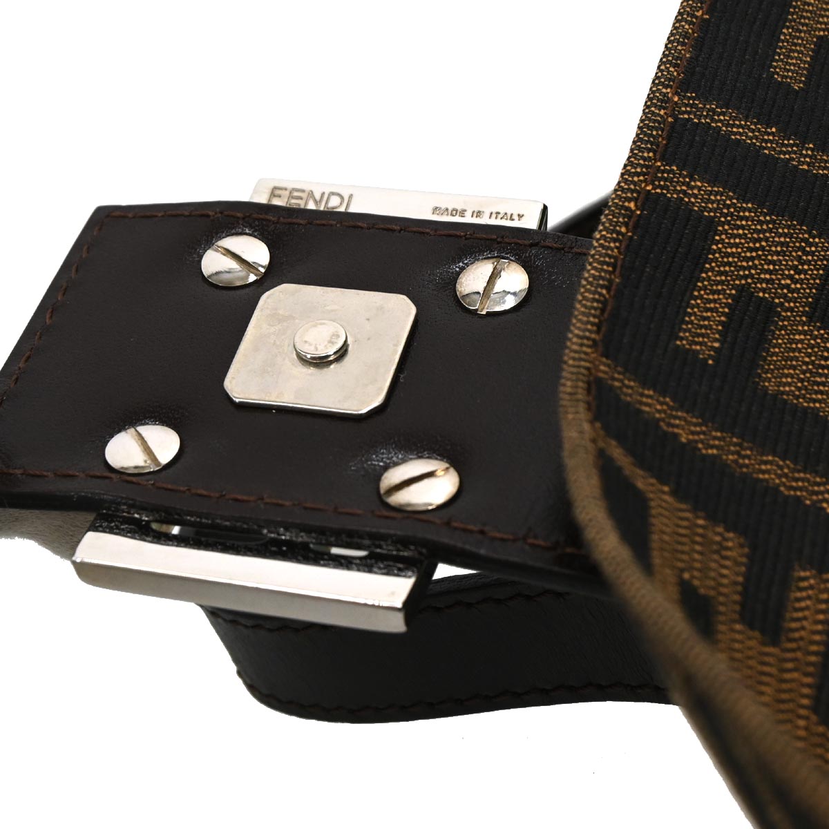 Fendi Brown Zucca Baguette Handbag