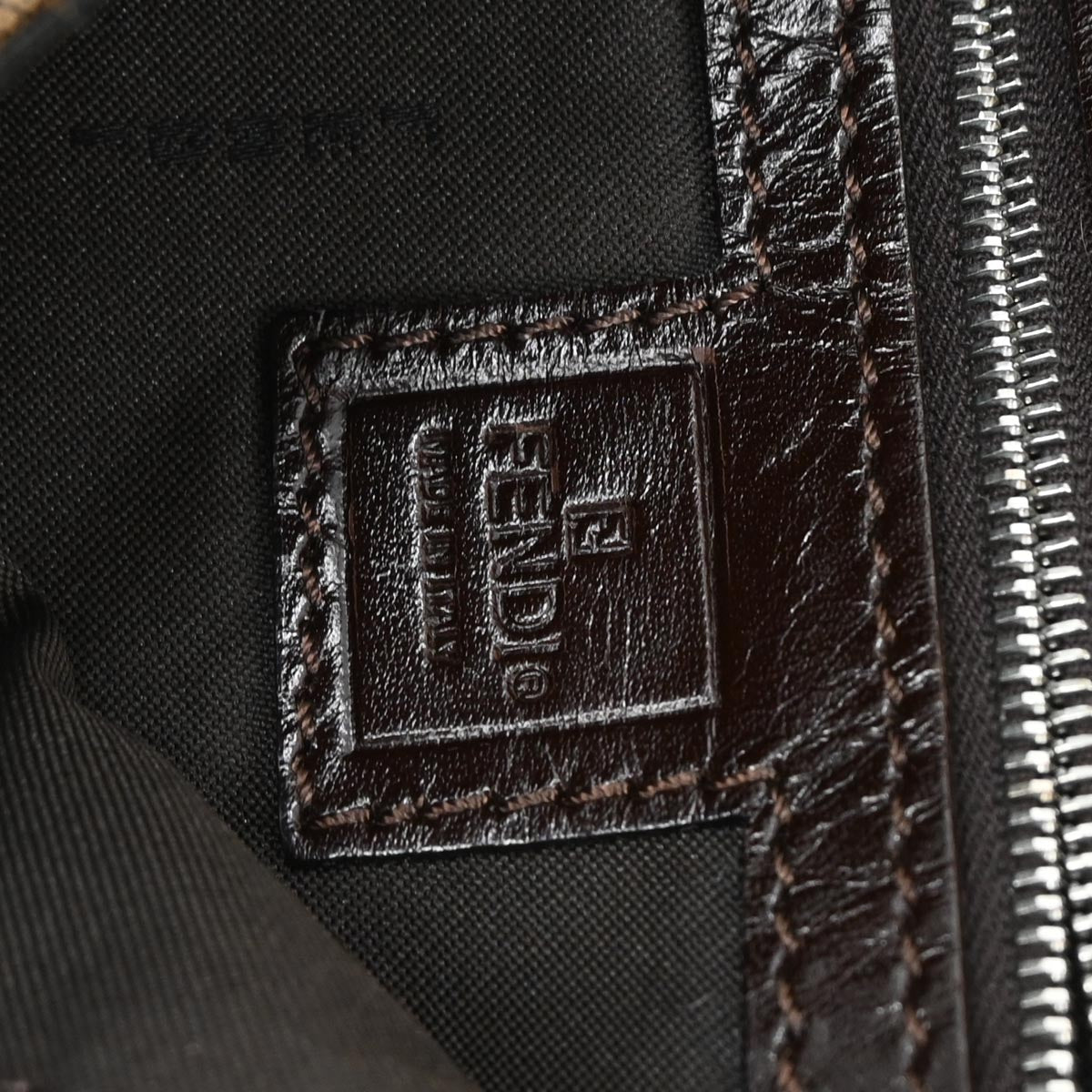 Fendi Brown Zucca Baguette Handbag