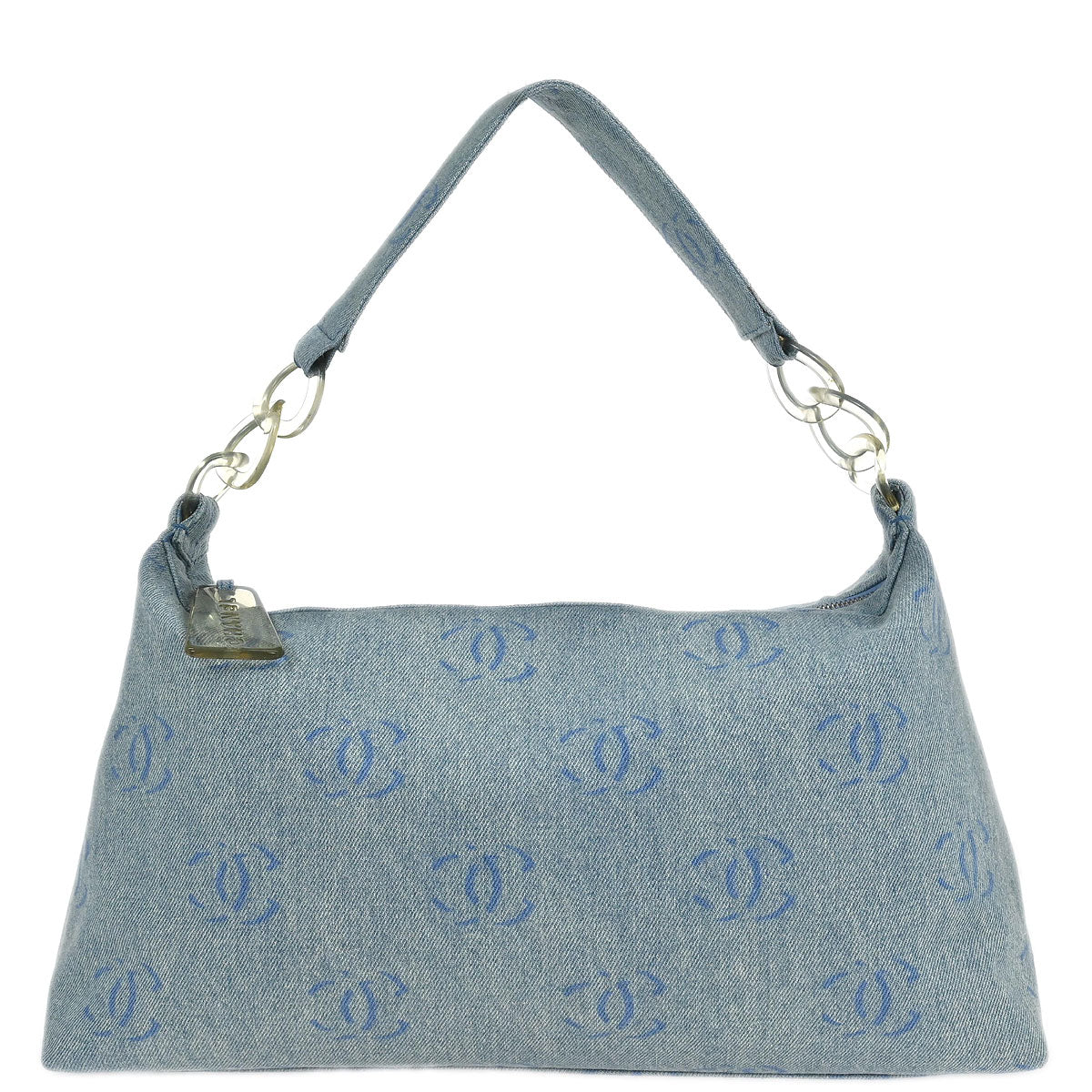 Chanel 2001-2003 Blue Denim Handbag