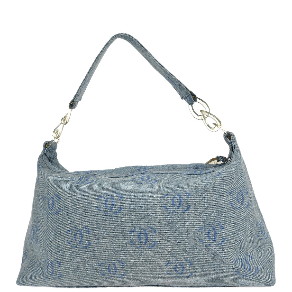 Chanel 2001-2003 Blue Denim Handbag
