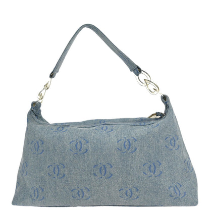 Chanel 2001-2003 Blue Denim Handbag