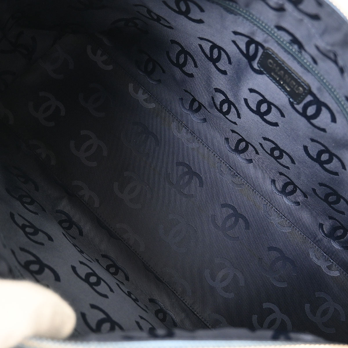 Chanel 2001-2003 Blue Denim Handbag