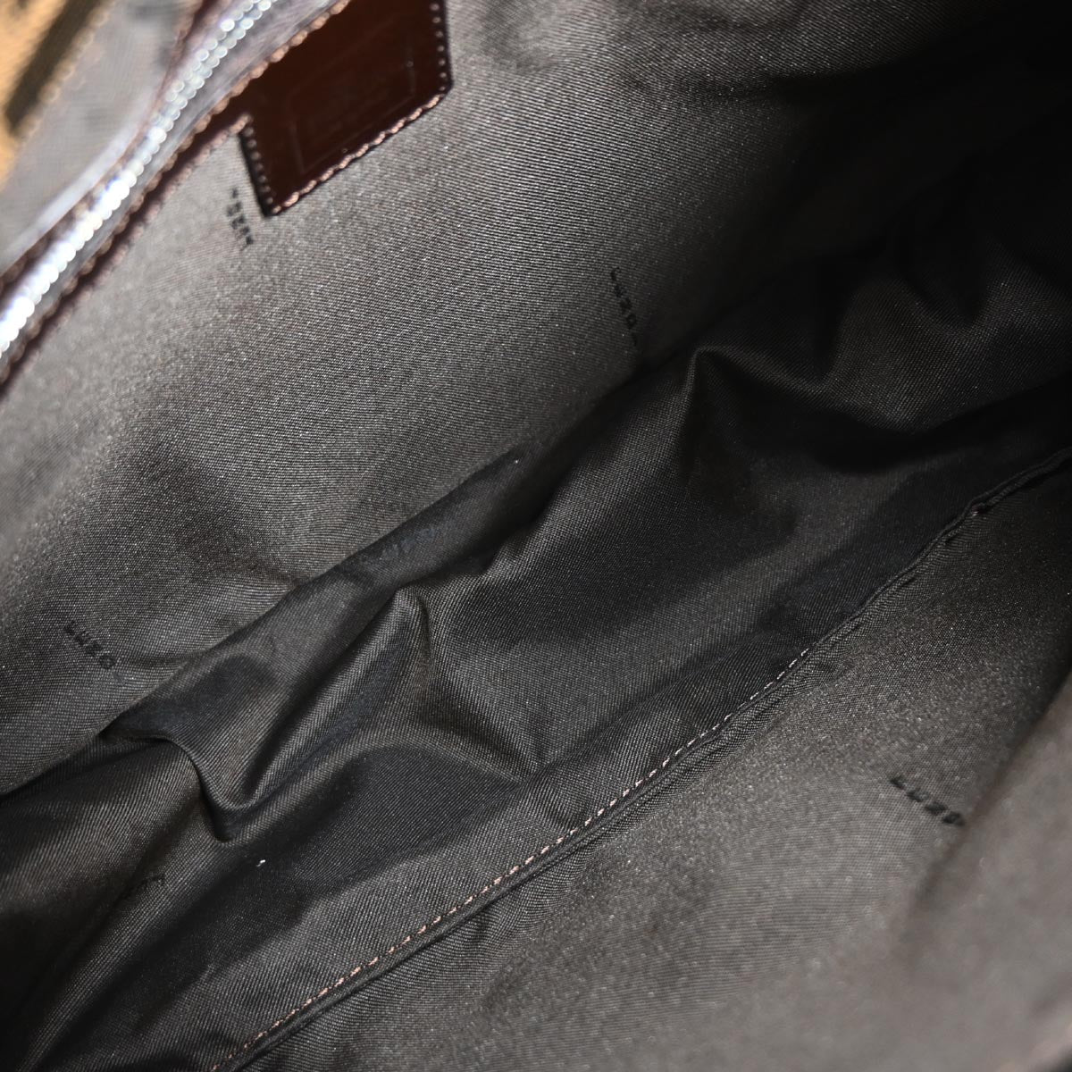 Fendi Brown Canvas Zucca Mamma Baguette Handbag