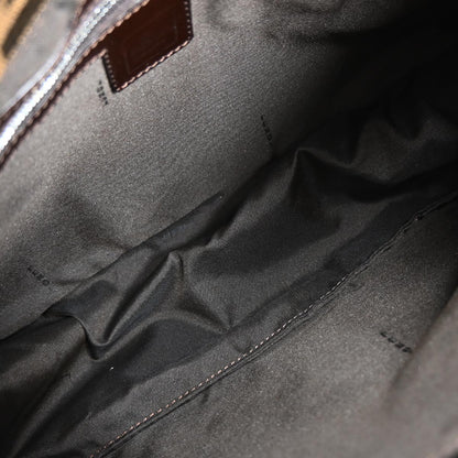 Fendi Brown Canvas Zucca Mamma Baguette Handbag