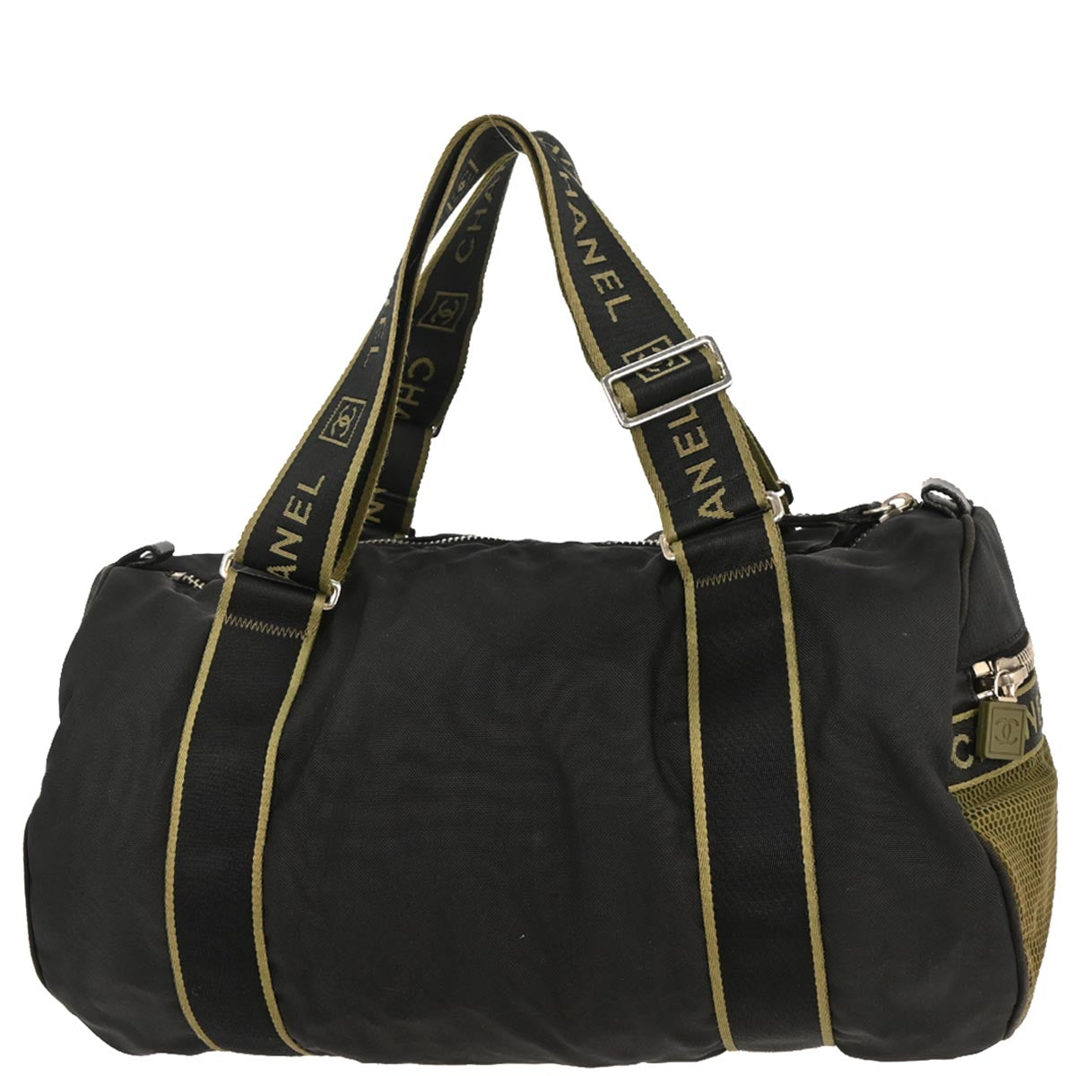 Chanel 2005-2006 Black Nylon Sport Line Duffle Handbag