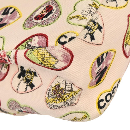 Chanel 2005-2006 Pink Canvas Valentine Chain Shoulder Bag