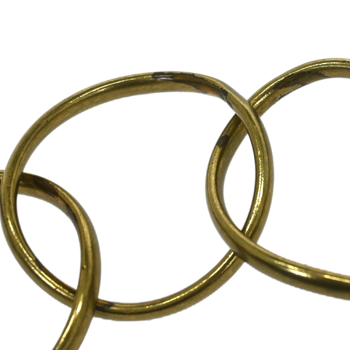 Chanel 2001-2003 Black Lambskin Half Moon Ring Chain Hobo Handbag