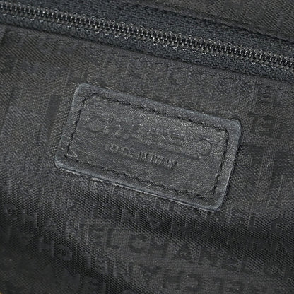 Chanel 2001-2003 Black Lambskin Half Moon Ring Chain Hobo Handbag