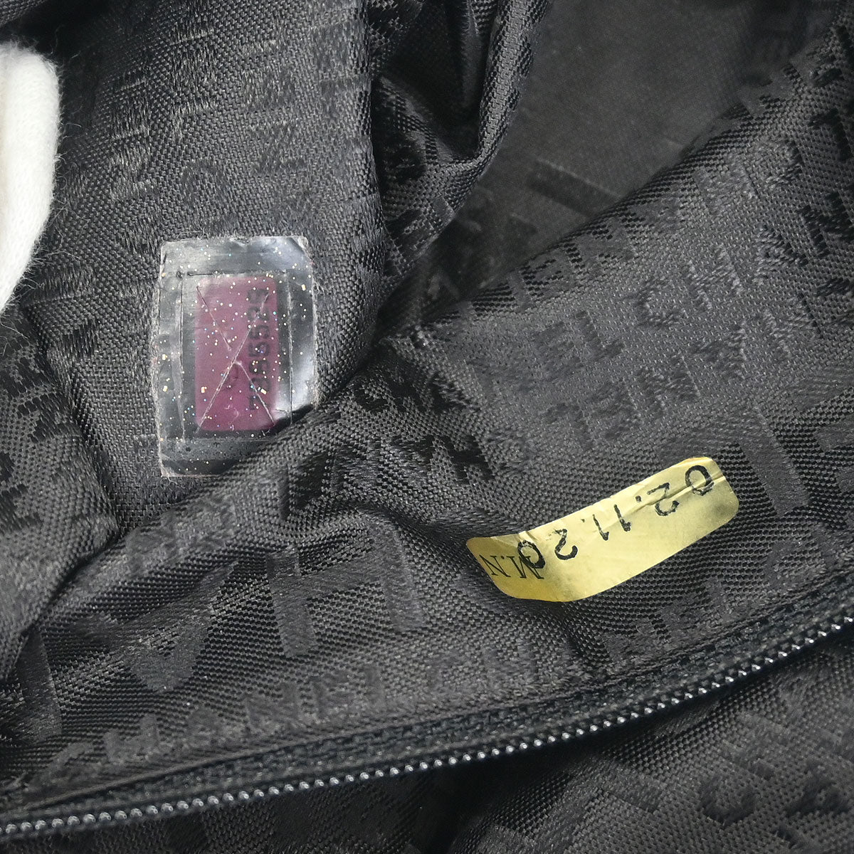 Chanel 2001-2003 Black Lambskin Half Moon Ring Chain Hobo Handbag