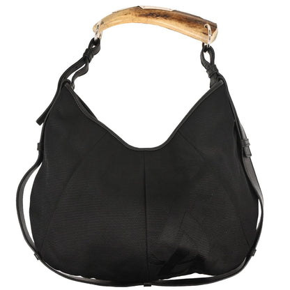 Yves Saint Laurent Black Nylon Rive Gauche Mombasa Handbag