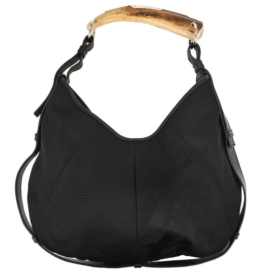 Yves Saint Laurent Black Nylon Rive Gauche Mombasa Handbag