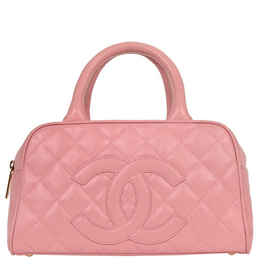 Chanel 2004-2005 Pink Caviar Bowling Bag