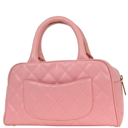 Chanel 2004-2005 Pink Caviar Bowling Bag