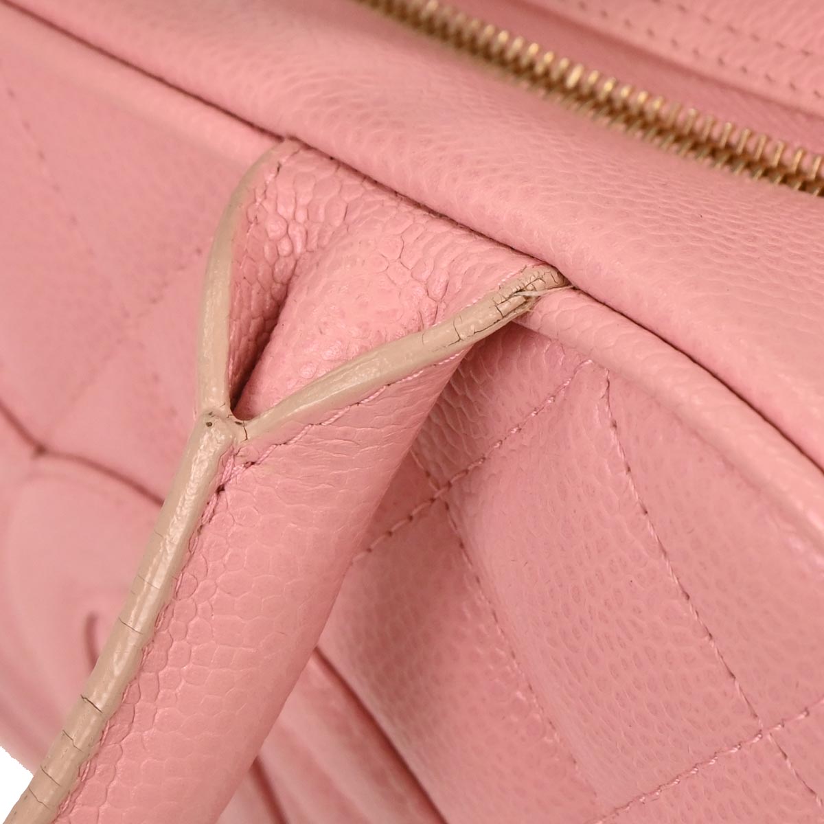 Chanel 2004-2005 Pink Caviar Bowling Bag