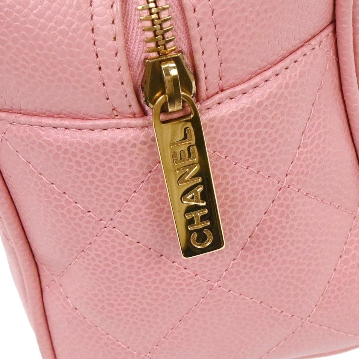 Chanel 2004-2005 Pink Caviar Bowling Bag