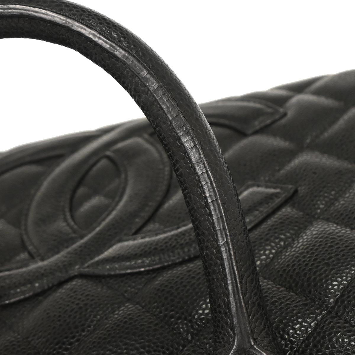 Chanel 2003-2004 Black Caviar Bowling Bag