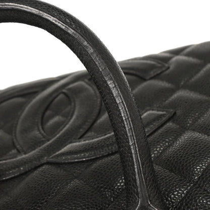 Chanel 2003-2004 Black Caviar Bowling Bag