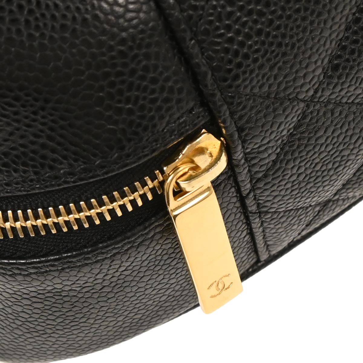 Chanel 2003-2004 Black Caviar Bowling Bag