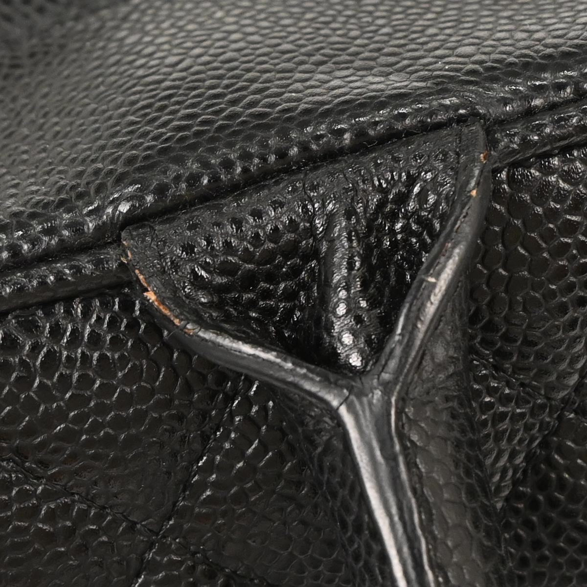 Chanel 2003-2004 Black Caviar Bowling Bag