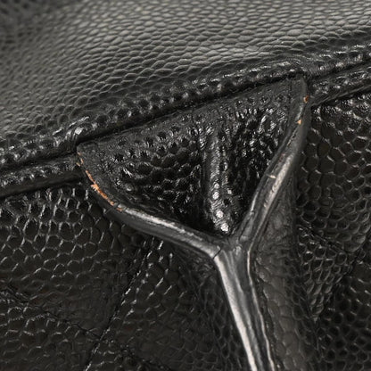 Chanel 2003-2004 Black Caviar Bowling Bag
