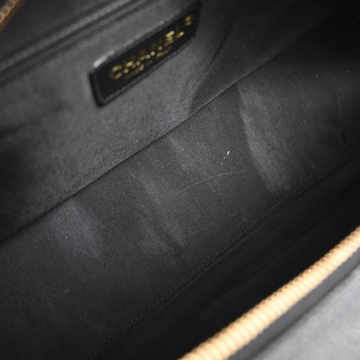 Chanel 2003-2004 Black Caviar Bowling Bag