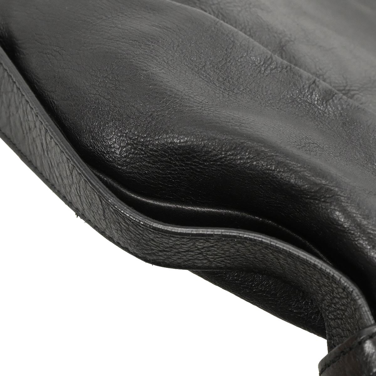 Yves Saint Laurent Black Leather Rive Gauche Mombasa Handbag