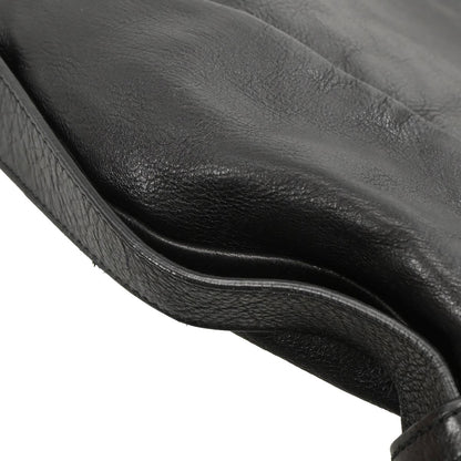 Yves Saint Laurent Black Leather Rive Gauche Mombasa Handbag