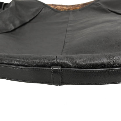 Yves Saint Laurent Black Leather Rive Gauche Mombasa Handbag