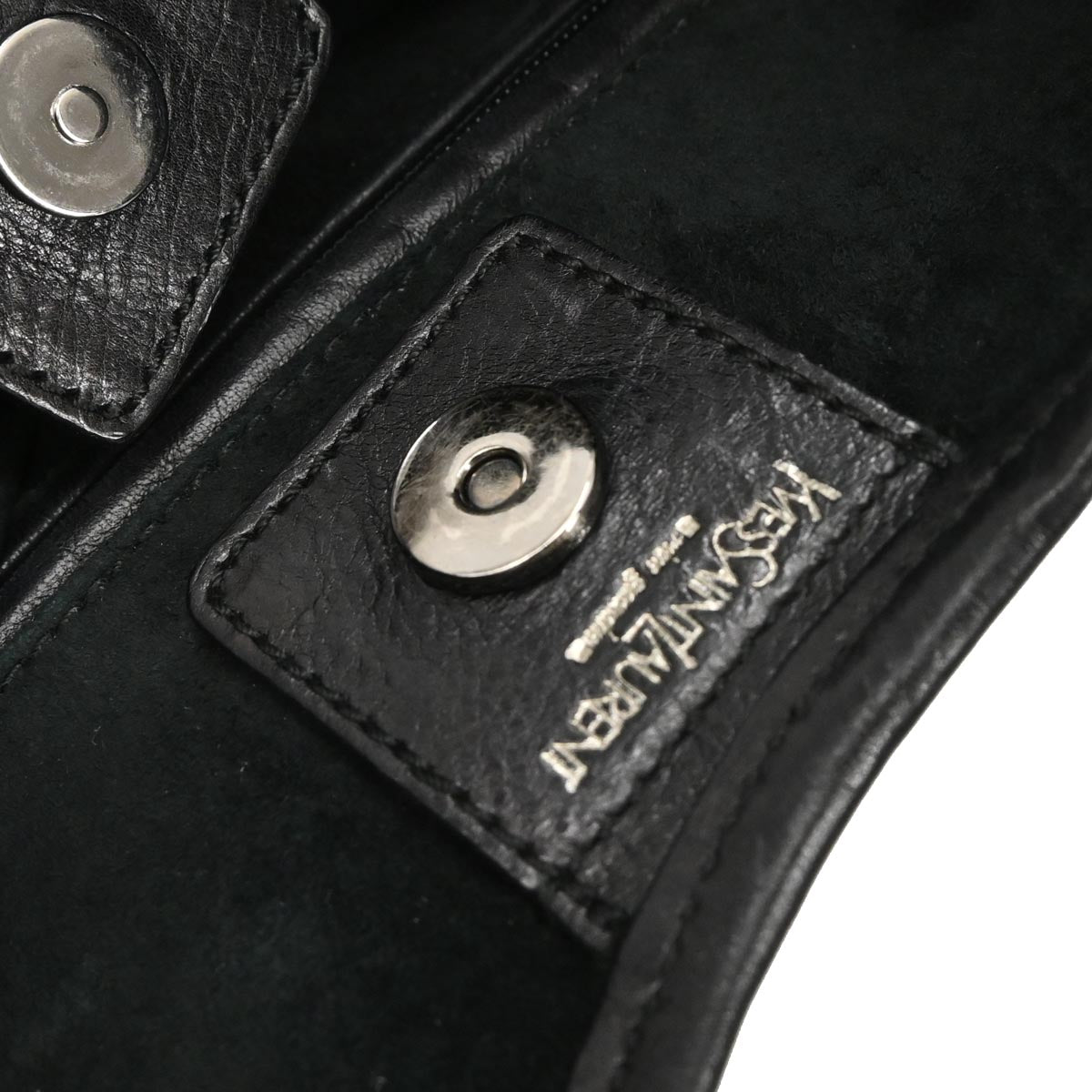 Yves Saint Laurent Black Leather Rive Gauche Mombasa Handbag