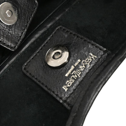 Yves Saint Laurent Black Leather Rive Gauche Mombasa Handbag