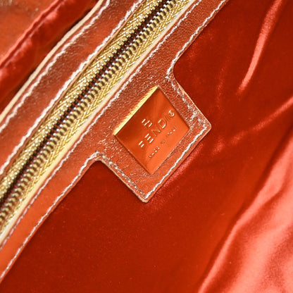 Fendi Gold Leather Mamma Baguette Handbag