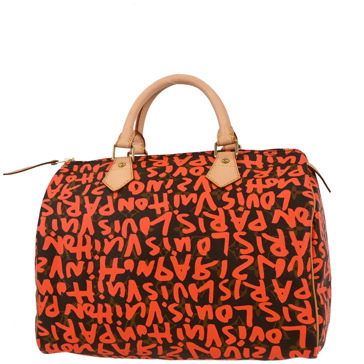 Louis Vuitton Orange Monogram Graffiti Speedy 30 Handbag M93705