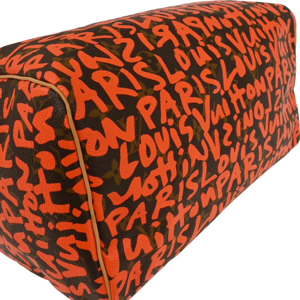 Louis Vuitton Orange Monogram Graffiti Speedy 30 Handbag M93705