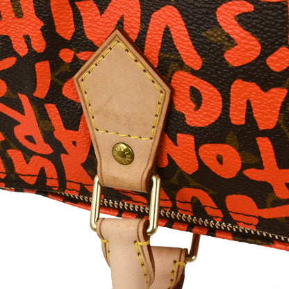 Louis Vuitton Orange Monogram Graffiti Speedy 30 Handbag M93705