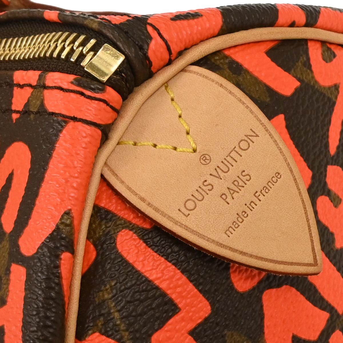 Louis Vuitton Orange Monogram Graffiti Speedy 30 Handbag M93705