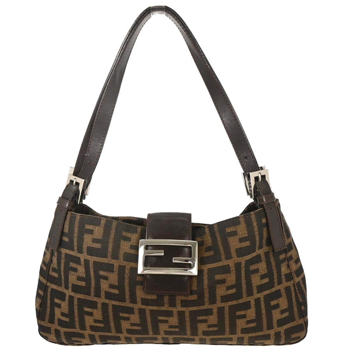 Fendi Brown Canvas Zucca Handbag