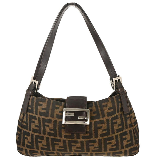 Fendi Brown Canvas Zucca Handbag