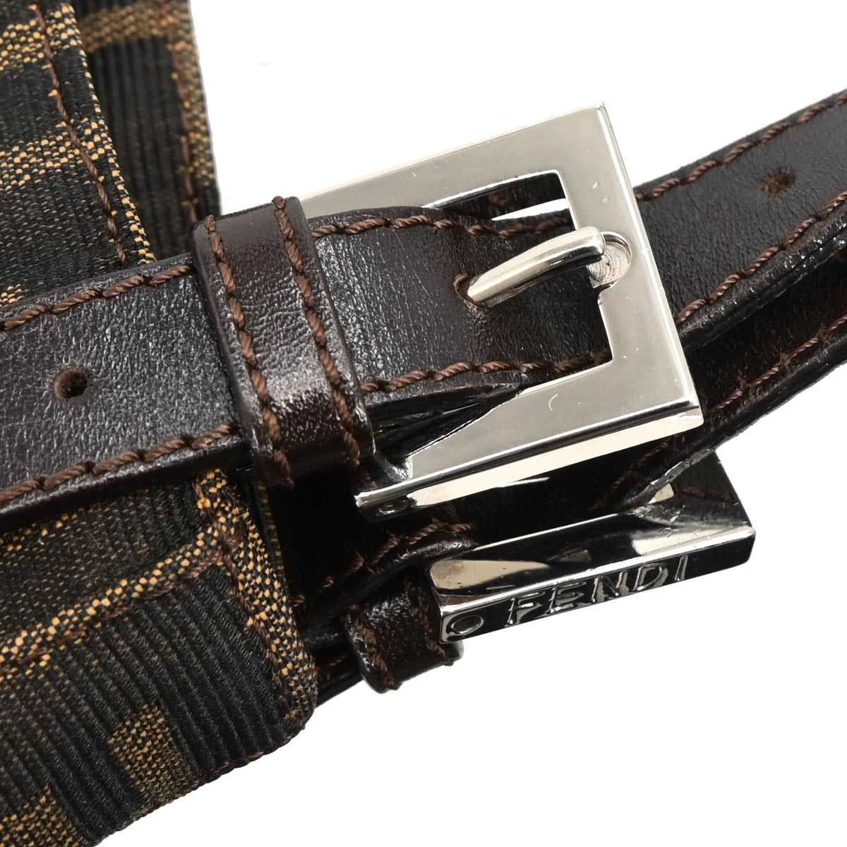 Fendi Brown Canvas Zucca Handbag