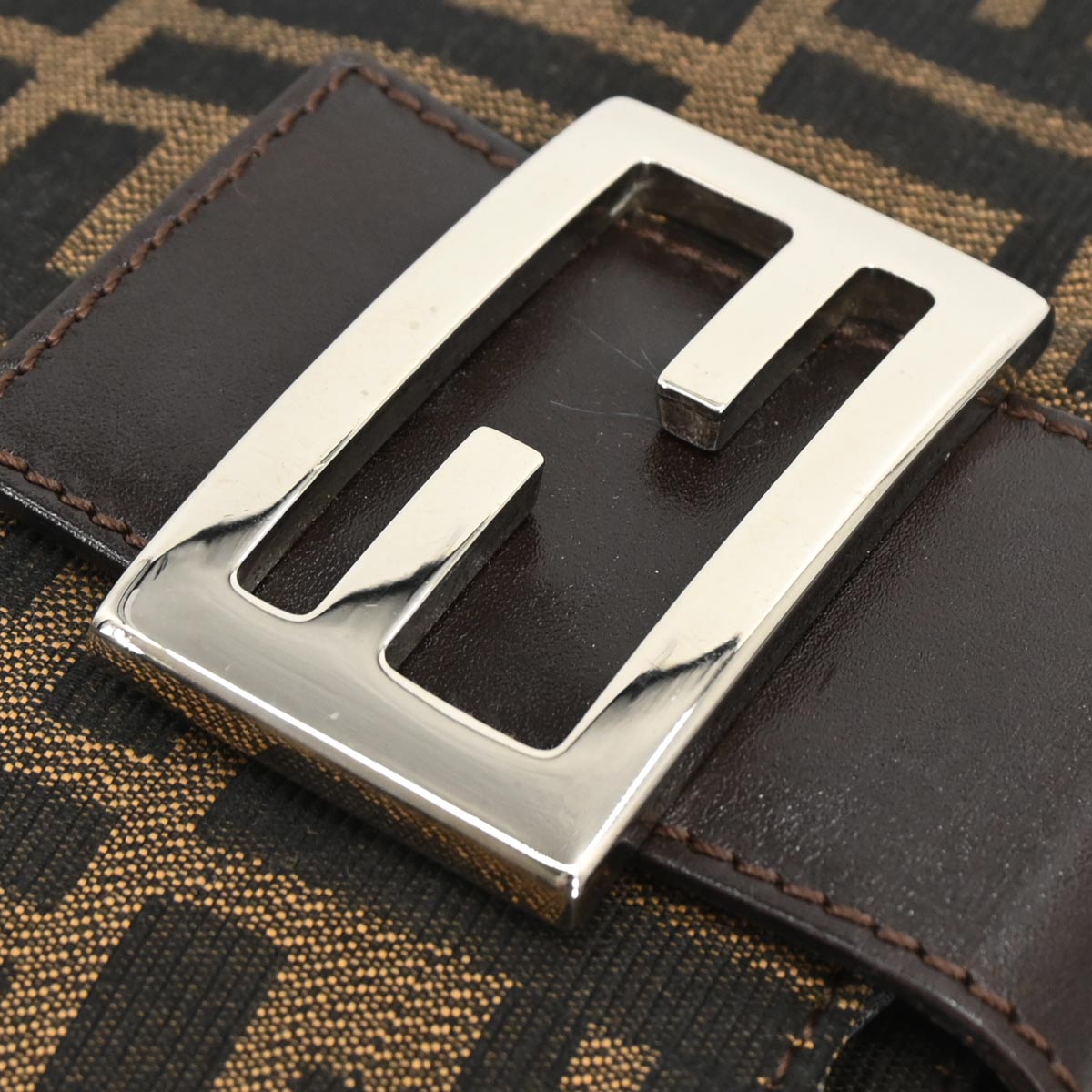 Fendi Brown Canvas Zucca Handbag