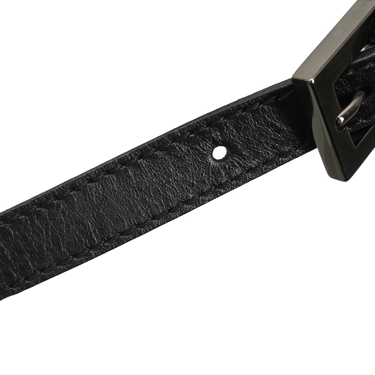 Fendi Black Canvas Zucchino Half Moon Handbag