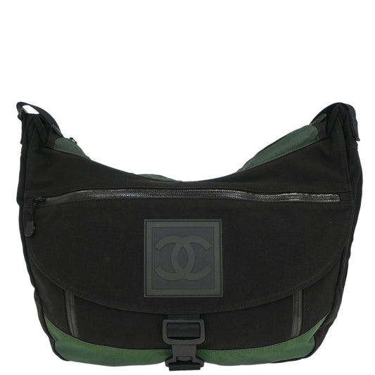 Chanel 2003-2004 Black Nylon Sport Line Shoulder Bag