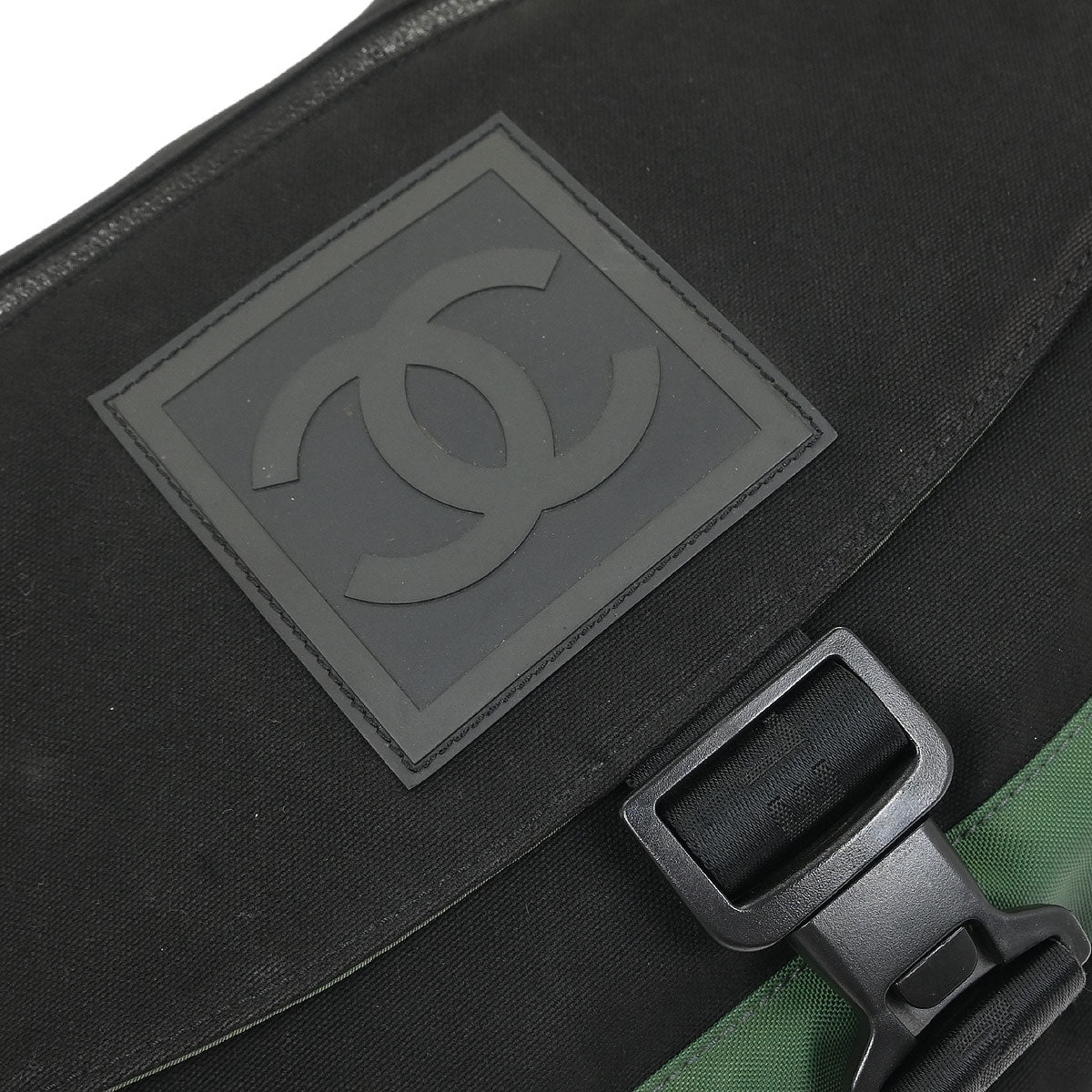 Chanel 2003-2004 Black Nylon Sport Line Shoulder Bag