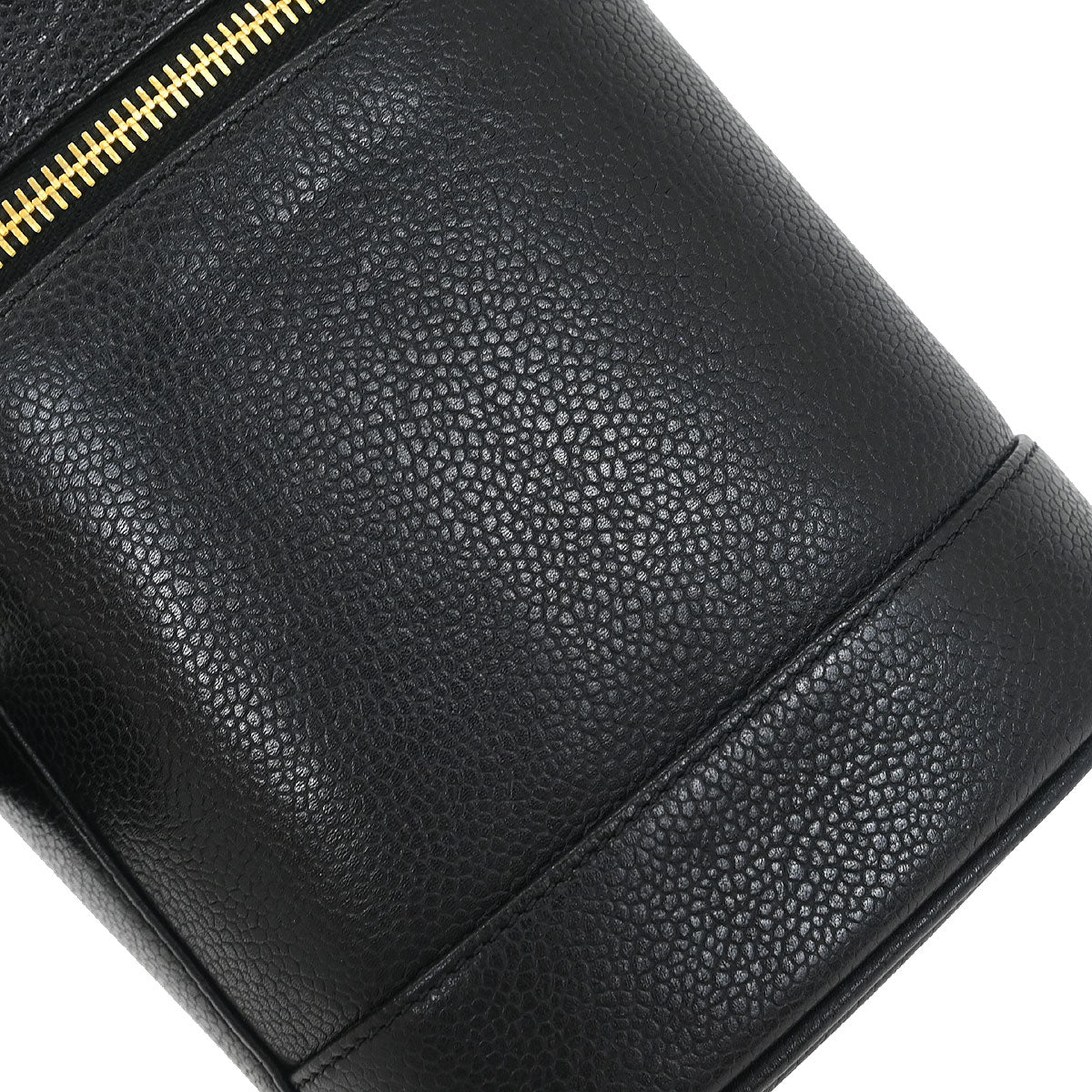 Chanel 1997-1999 Black Caviar Timeless Vanity Handbag