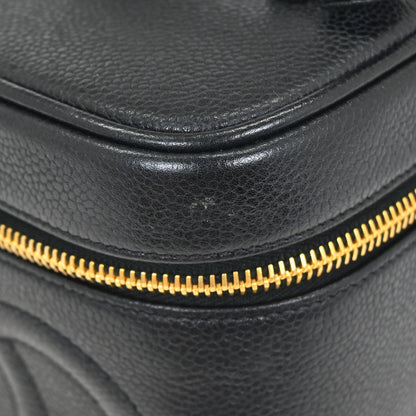 Chanel 1997-1999 Black Caviar Timeless Vanity Handbag